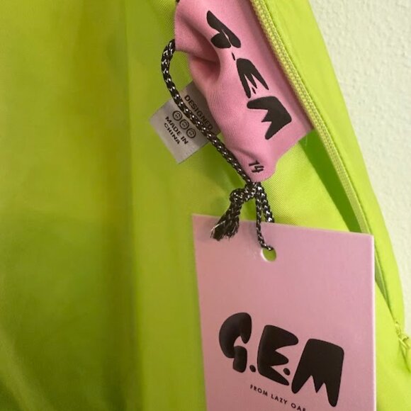 G.E.M by Lazy OAF Lime Green Dress with Bow Straps Sz UK 14 - Picture 2 of 2